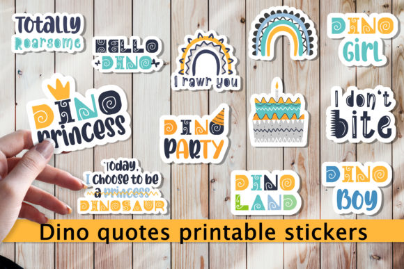 Download Dino Quotes Printable Cricut Stickers. - Printable Collection