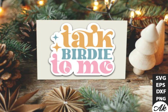 Download Talk Birdie to Me Retro Stickers - Retro stickers Collection
