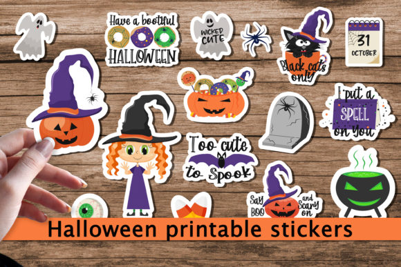 Download Halloween Printable Cricut Stickers. - Printable Collection