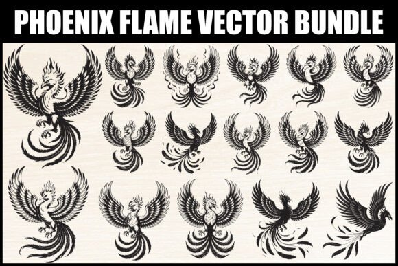 Download Phoenix Flame Vector Bundle - Phoenix Collection