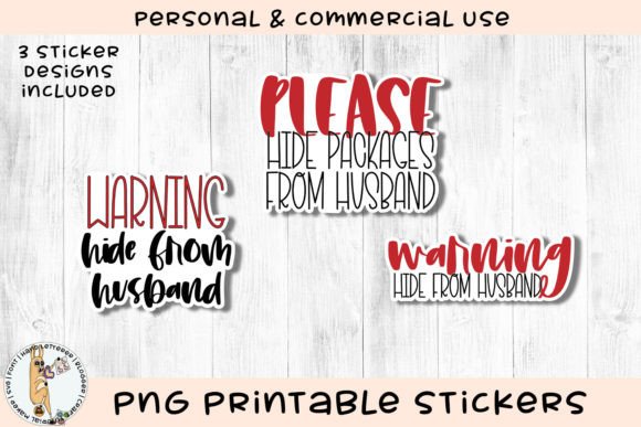 Download Hide from Husband Printable Stickers - Printable Collection