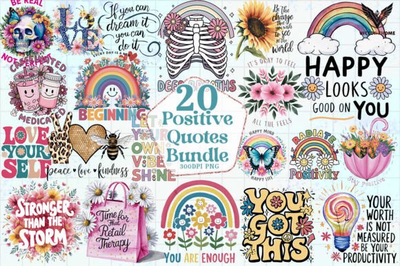 Download Positive Quotes Bundle Sublimation - Premium Resources