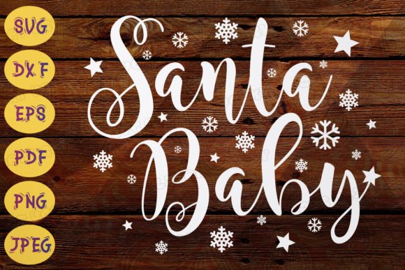 Download Santa Baby Printable SVG Snowflakes PNG - Printable Collection