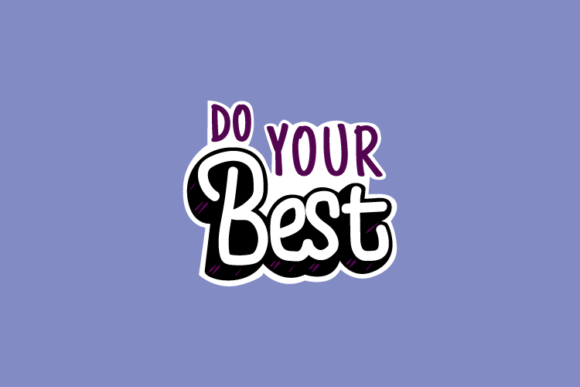 Download Retro Positive Lettering Quote Sticker - Positive Collection