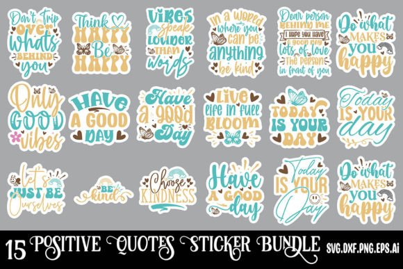 Download Positive Quotes Sticker Bundle - Positive Collection