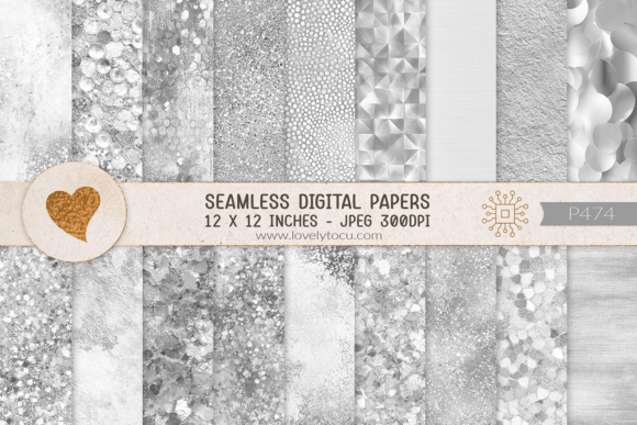 Download Silver Glitter and Metallic Textures - Glitter Collection