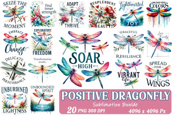 Download Positive Dragonfly Sublimation Bundle - Positive Collection