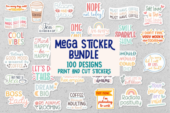 Download Mega Sticker Bundle, Printable Stickers - Printable Collection